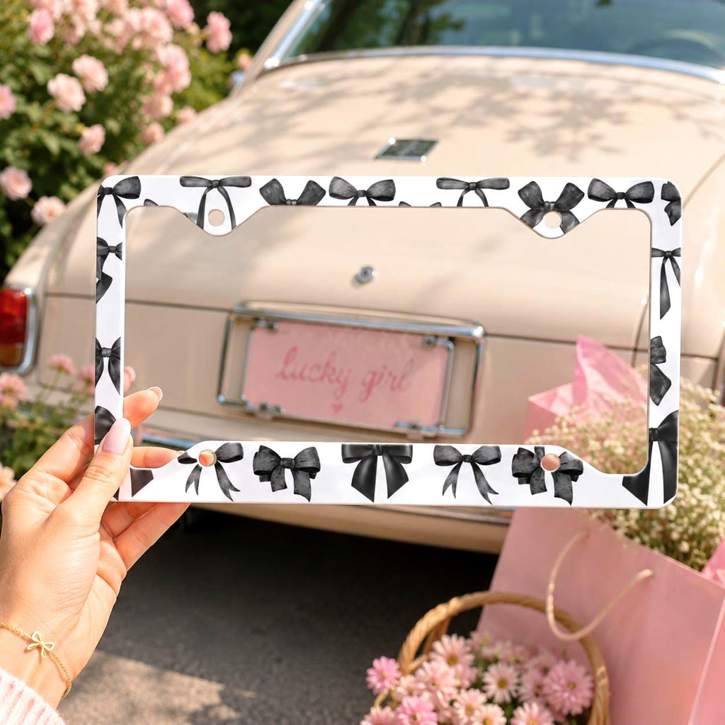 Black coquette bow frame photo 2