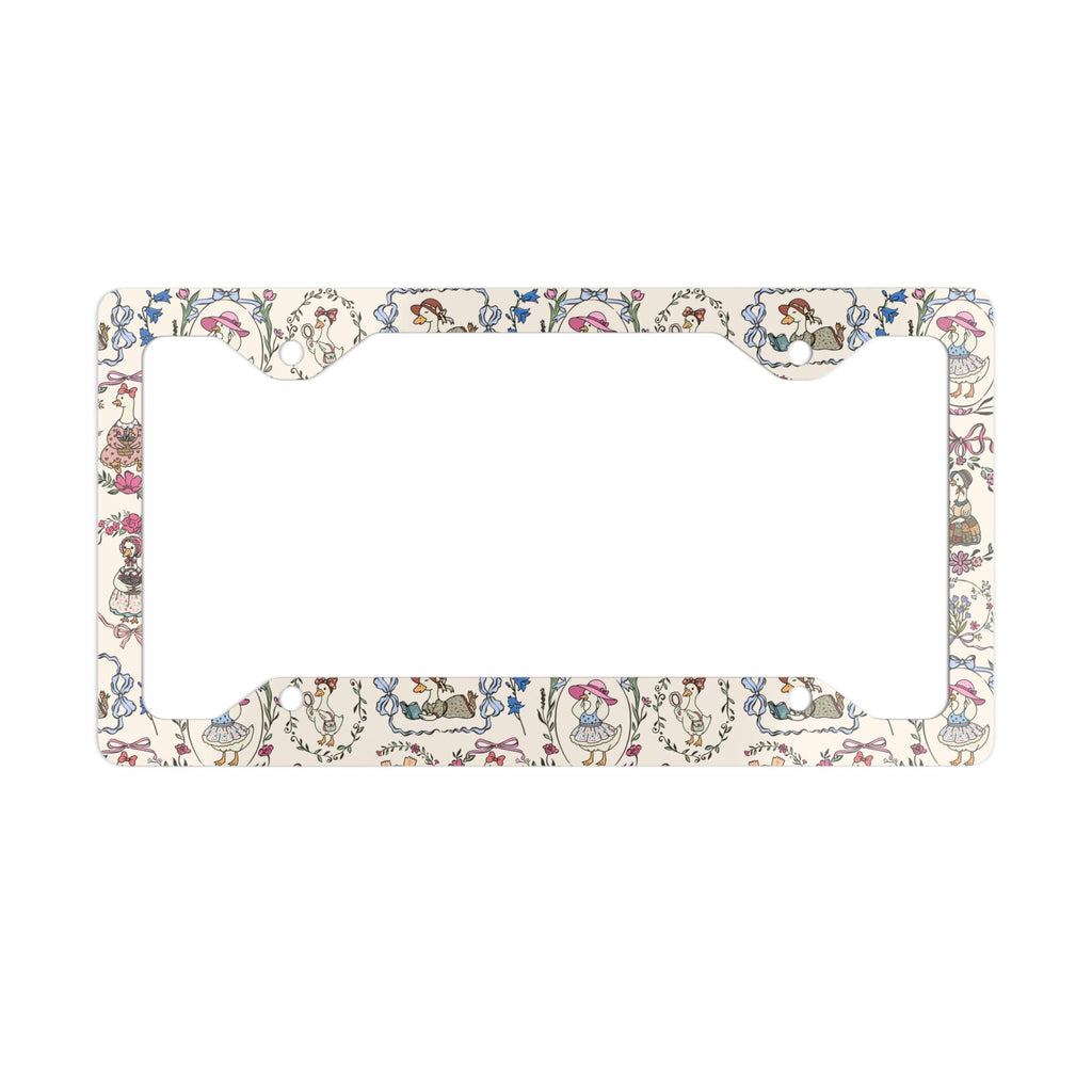 Goose Flower License Plate Frame Etsy photo 3