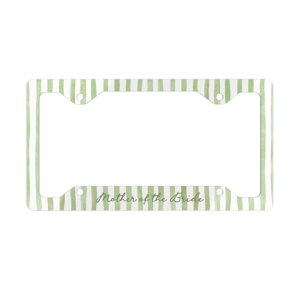 Personalized Green Stripe License Plate Frame Etsy photo 3