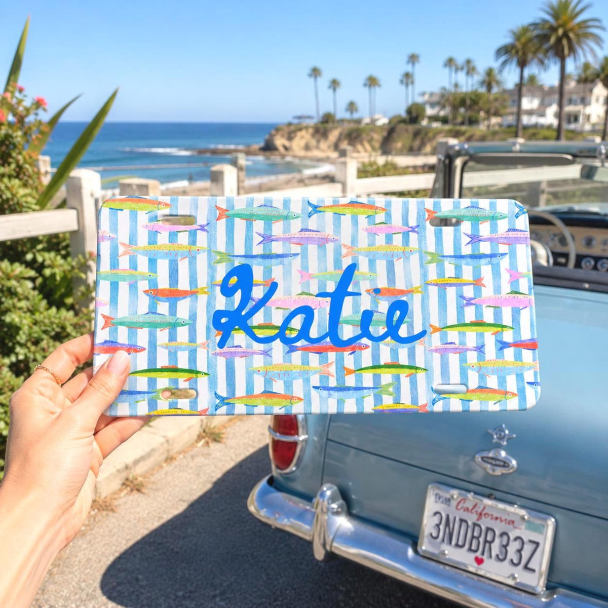 Personalized Coastal Fish Vanity Plate Etsy photo 1