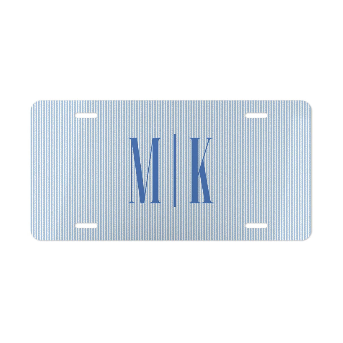 Personalized Blue Stripe Vanity Plate Etsy photo 2