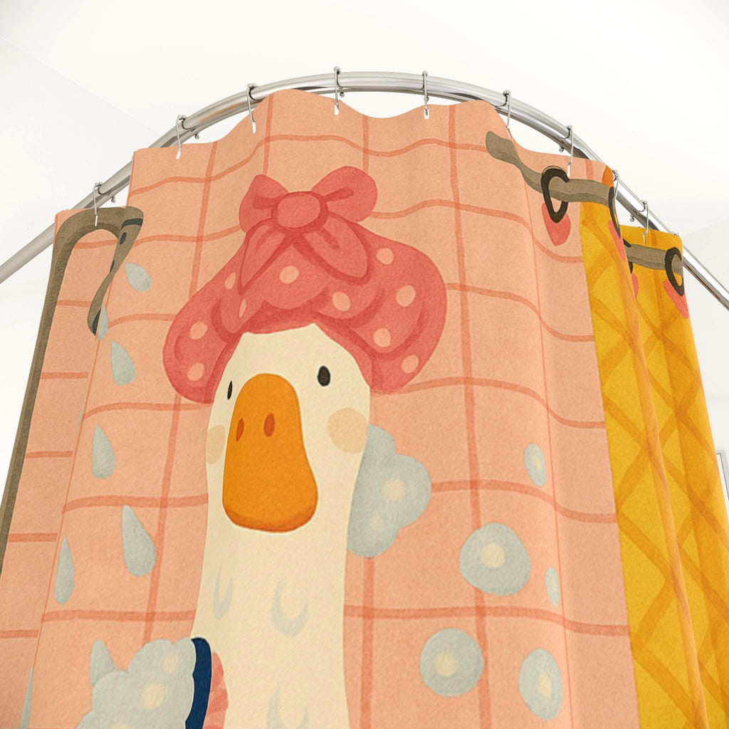 Funny Shower Goose Shower Curtain Etsy photo 2