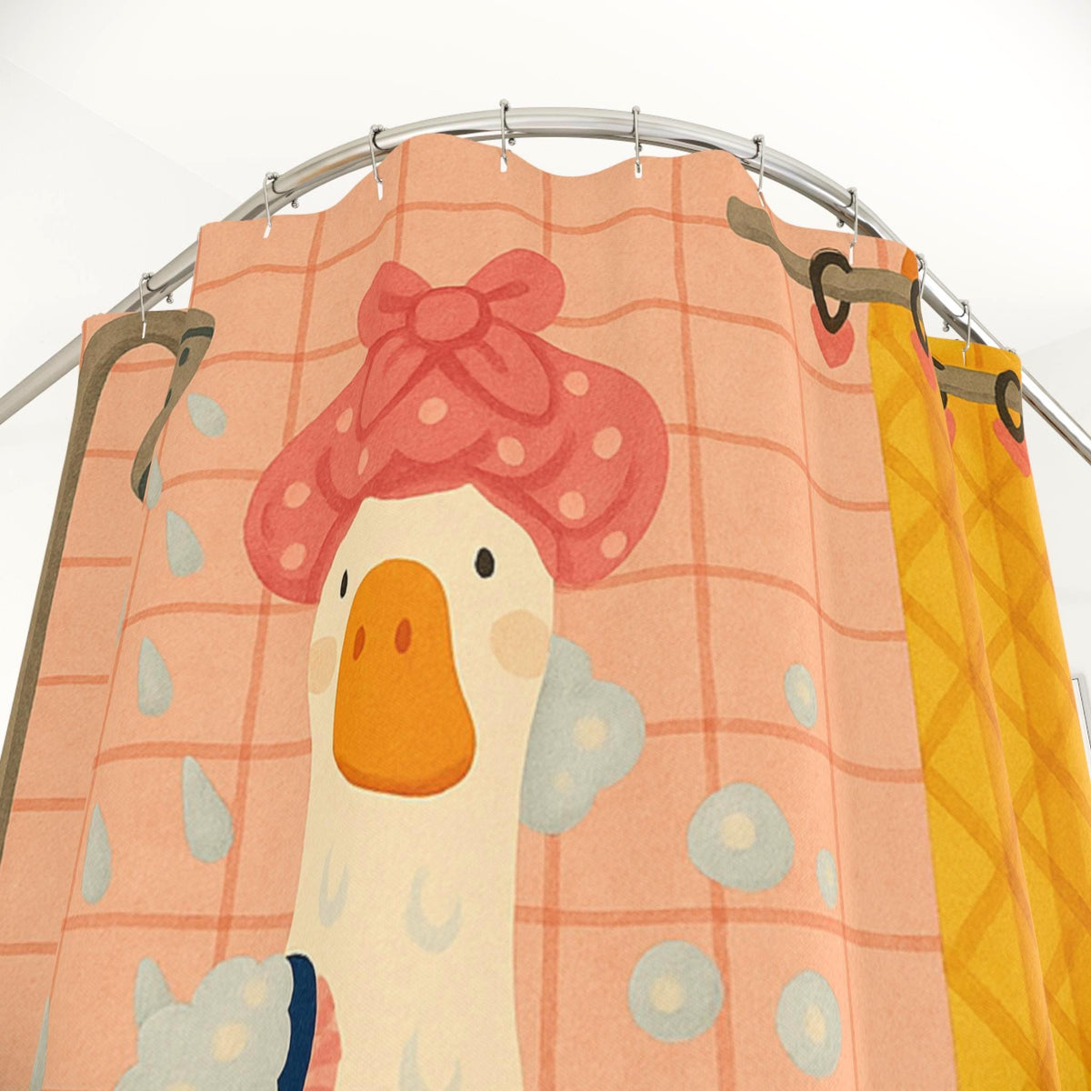 Funny Shower Goose Shower Curtain Etsy photo 2