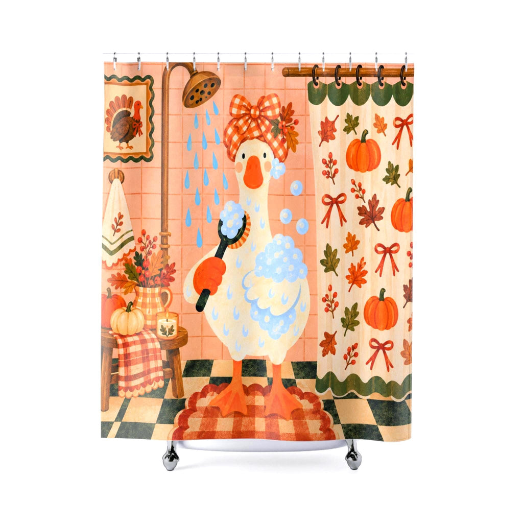 Fall Goose Shower Curtain Etsy photo 4