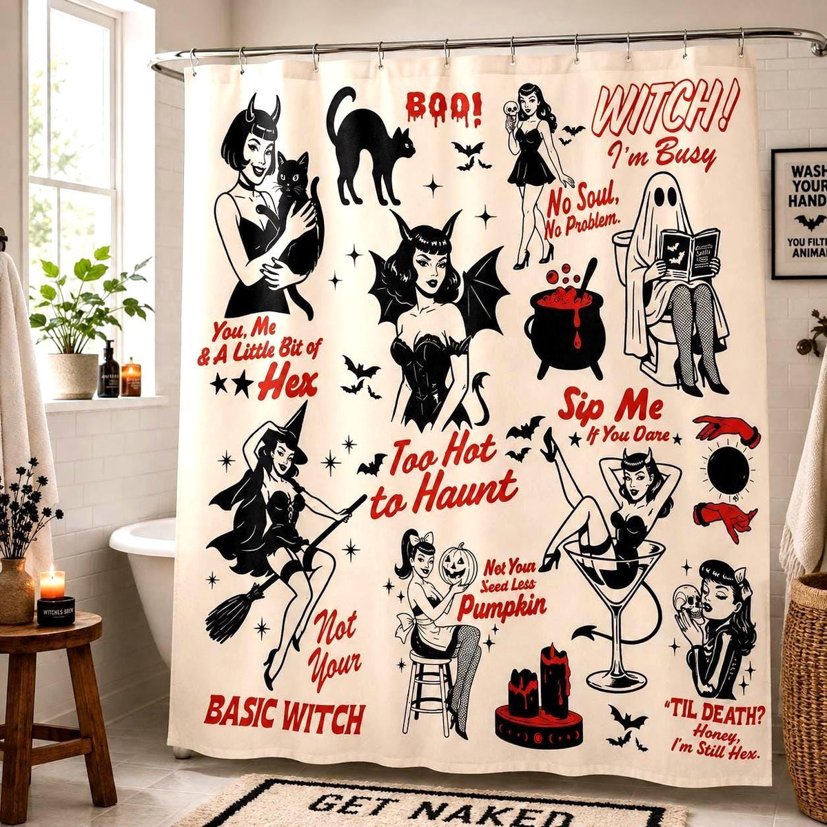 Halloween Christmas Shower Curtain Etsy photo 1