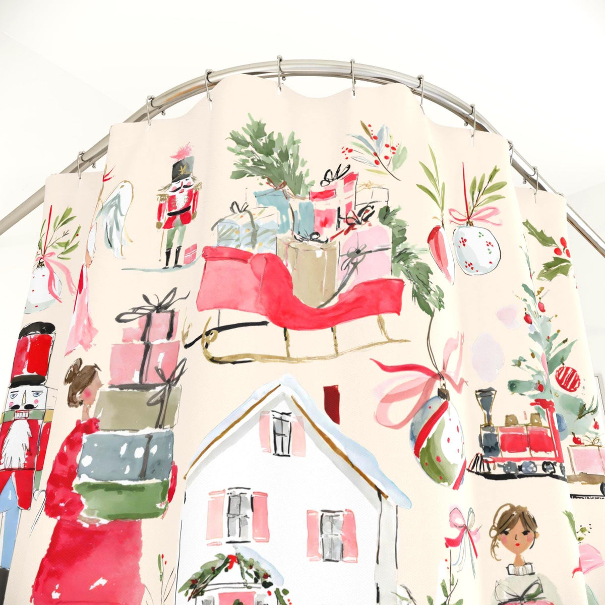 Coquette Christmas Shower Curtain photo 2