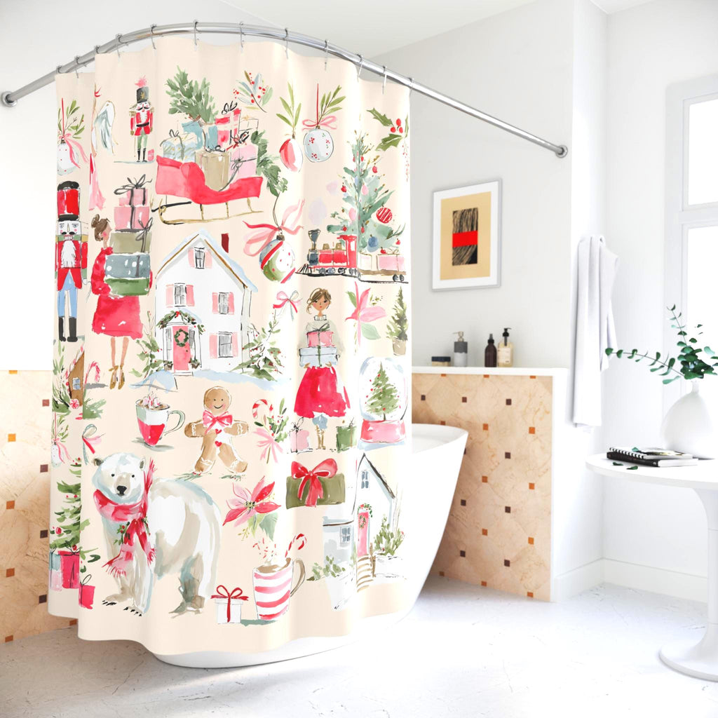Coquette Christmas Shower Curtain photo 3