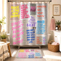 Newspaper Reading Shower Curtain photo 1