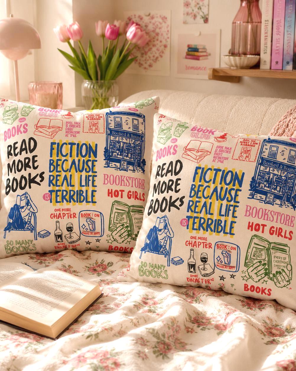 Bookish Pillow Cover photo 1
