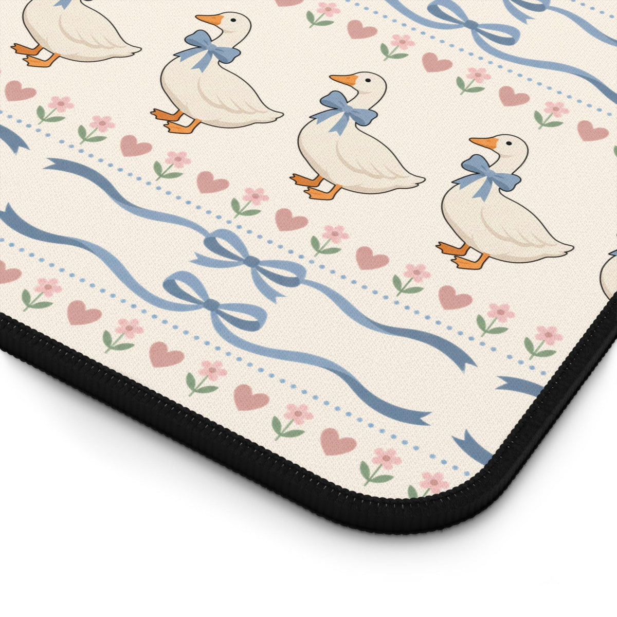 Blue Bow Goose Desk Mat photo 3