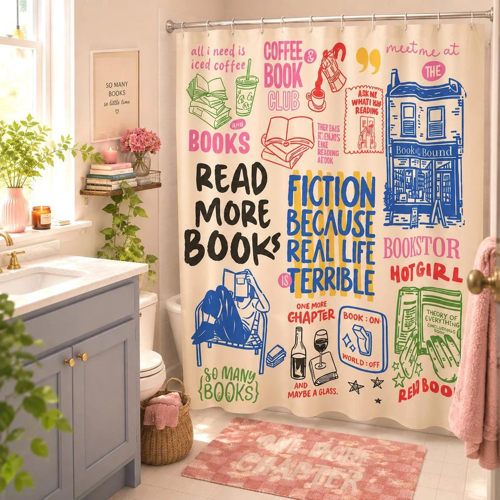 Book Lover Shower Curtain photo 1