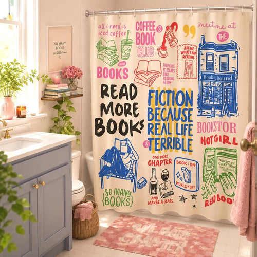 Book Lover Shower Curtain photo 1