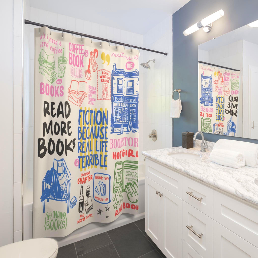 Book Lover Shower Curtain photo 3