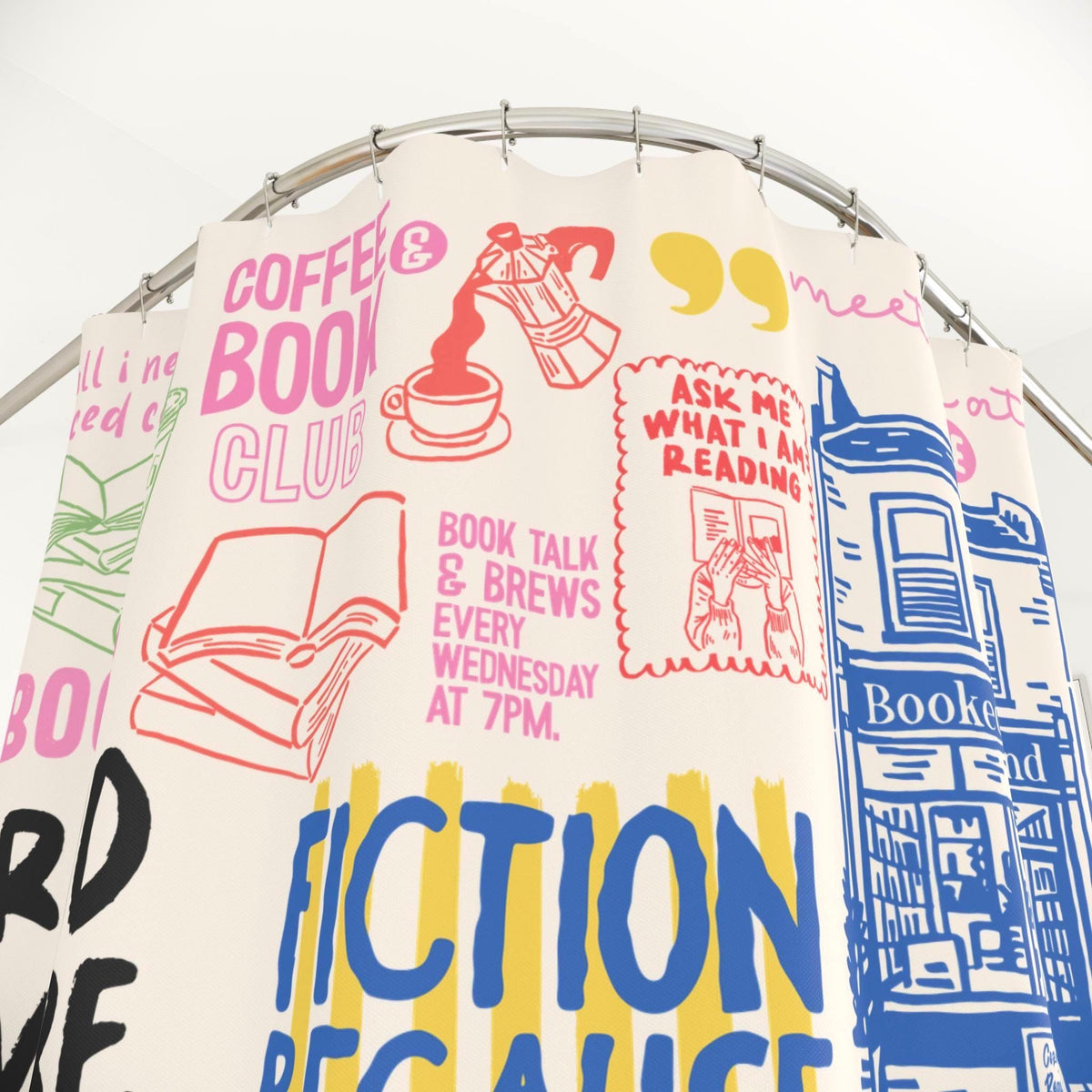 Book Lover Shower Curtain photo 4