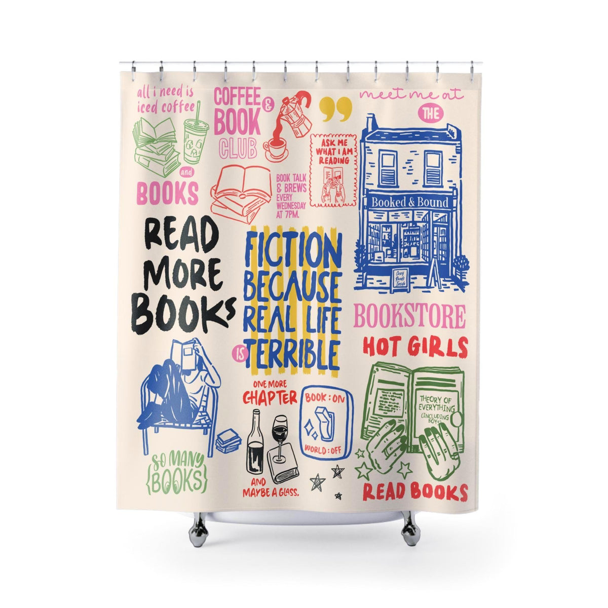 Book Lover Shower Curtain photo 5