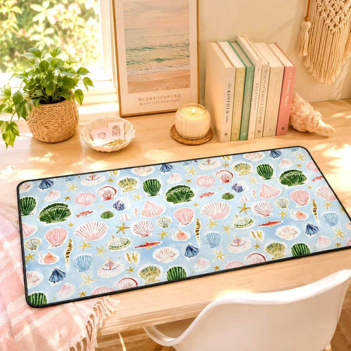 Blue Seashell Desk Mat photo 1
