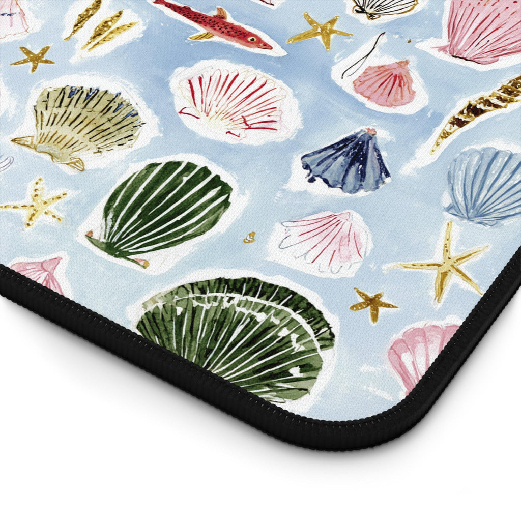 Blue Seashell Desk Mat photo 3