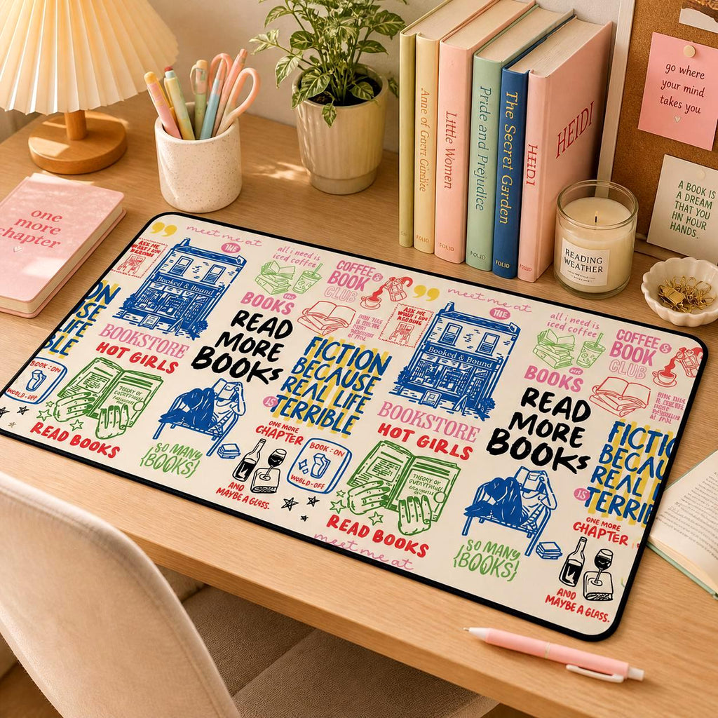 Bookish Doodle Desk Mat photo 2