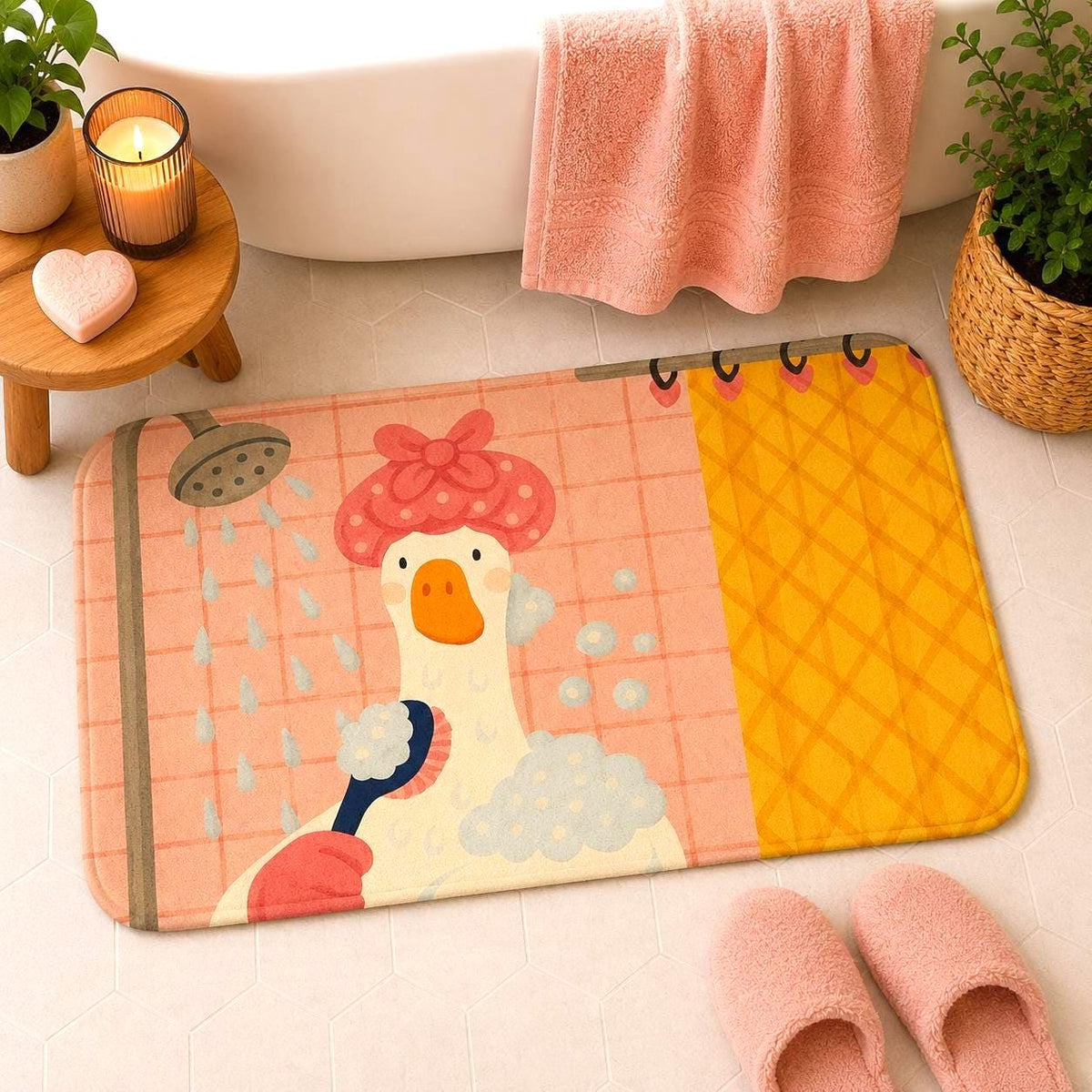 Cottage Goose Bath Mat photo 1