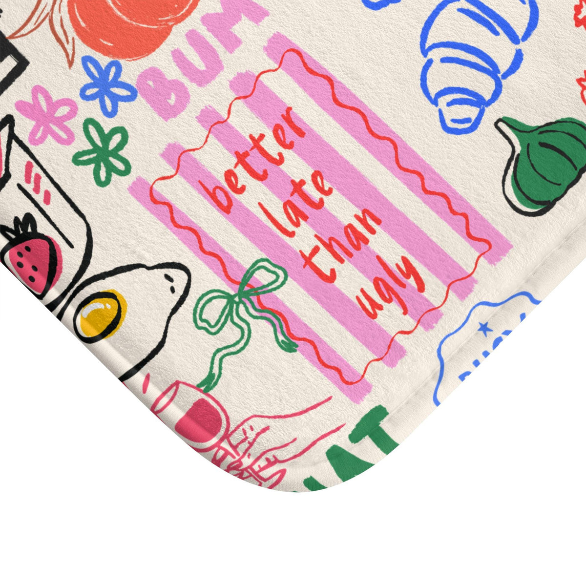 Breakfast Doodle Bath Mat photo 3