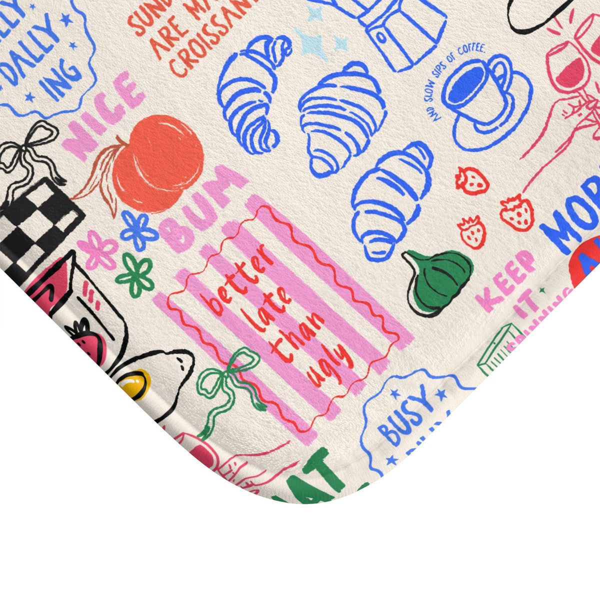 Breakfast Doodle Bath Mat photo 5