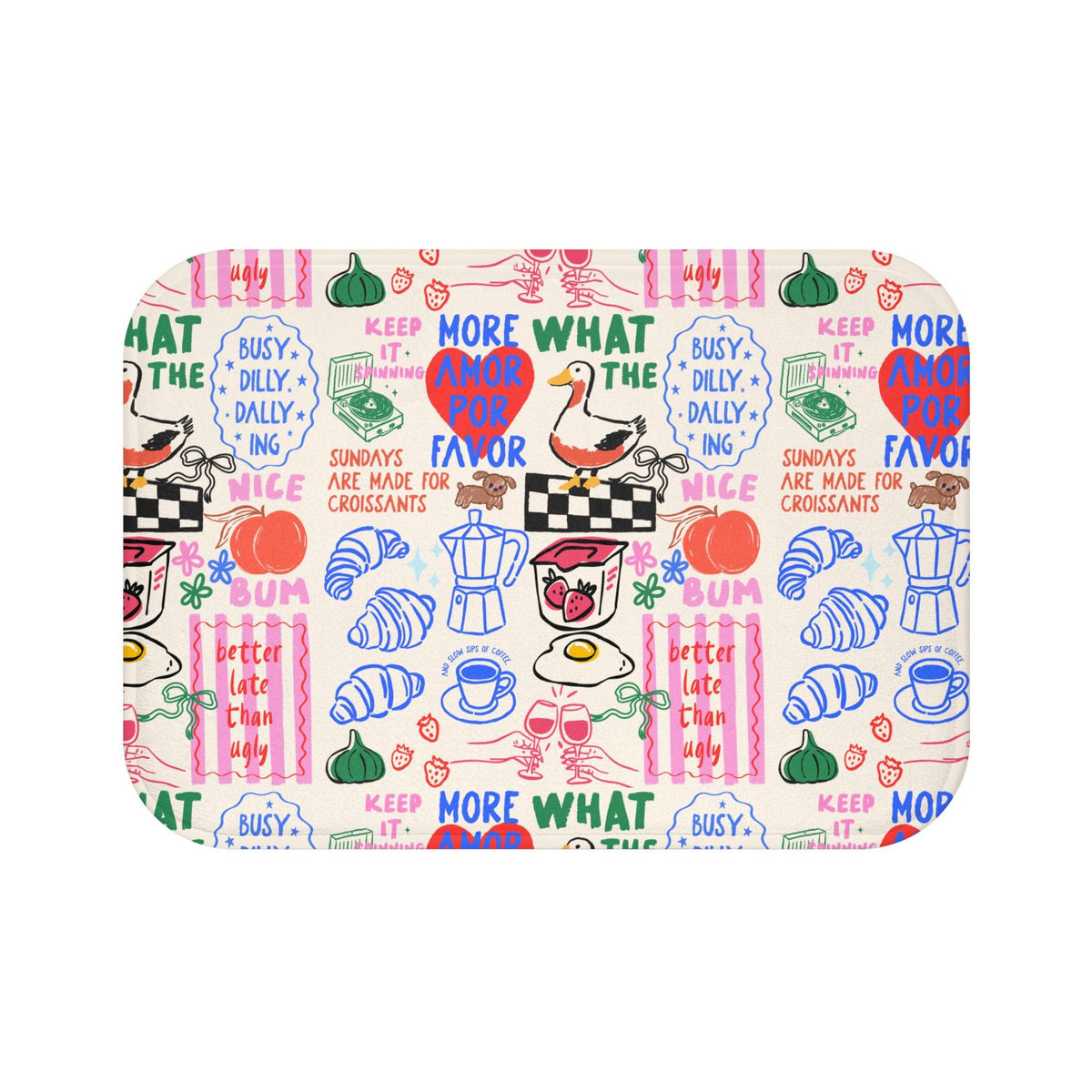 Breakfast Doodle Bath Mat photo 6