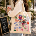Farmers Market Duck Tote Bag Etsy photo 1
