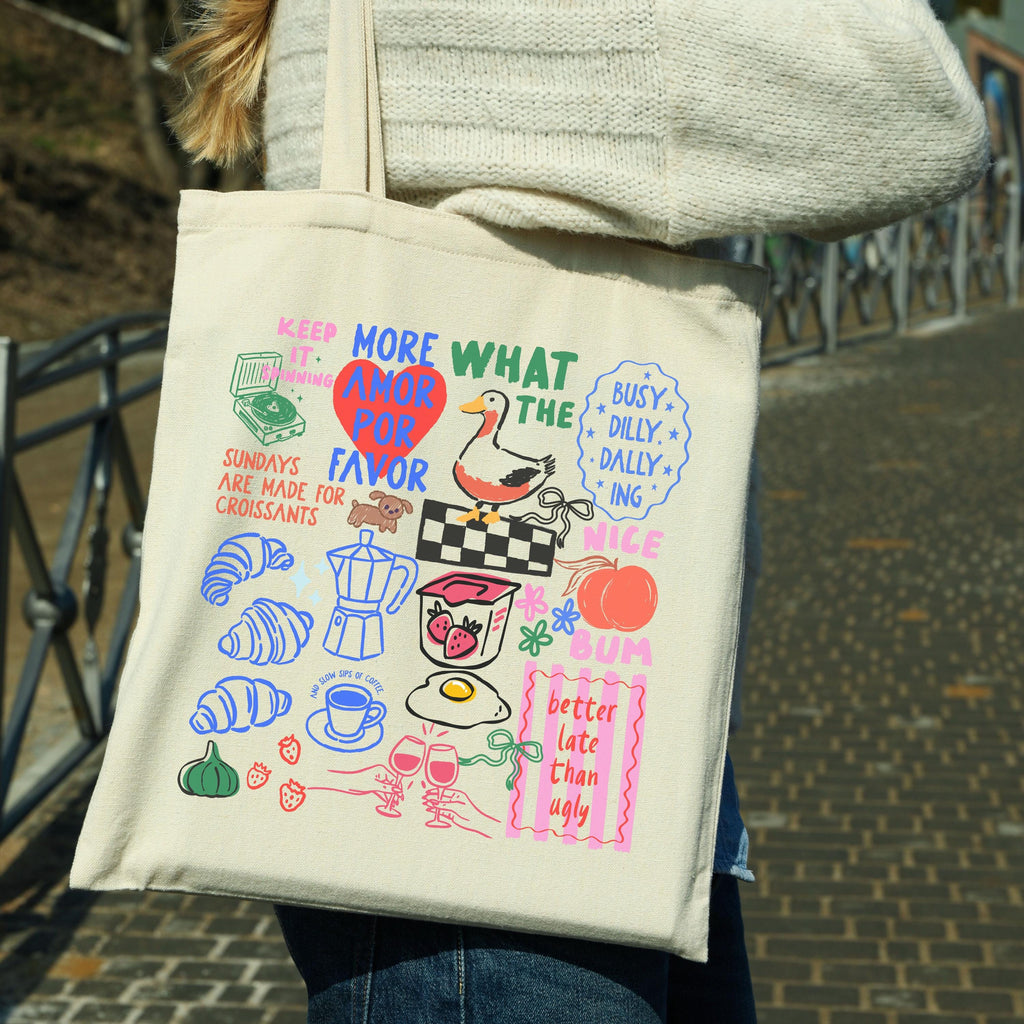 Farmers Market Duck Tote Bag Etsy photo 4