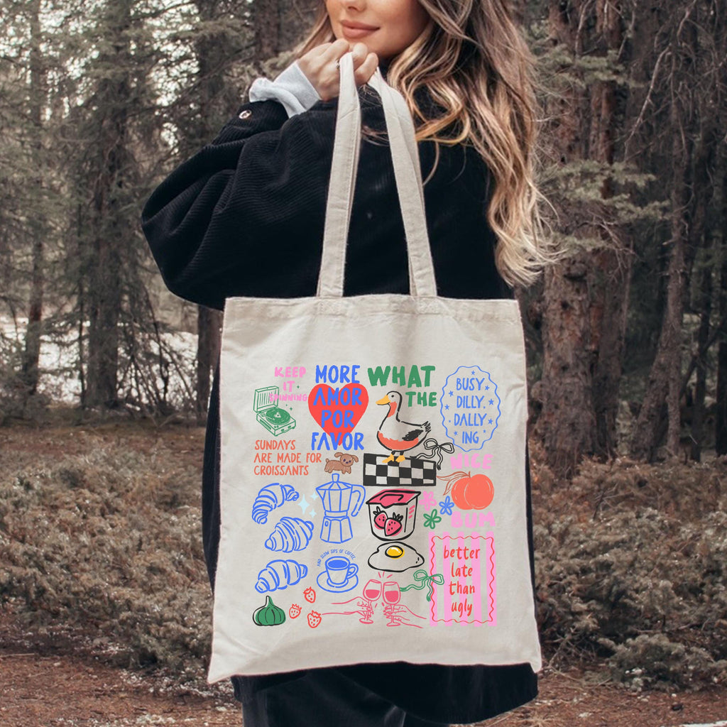 Farmers Market Duck Tote Bag Etsy photo 5