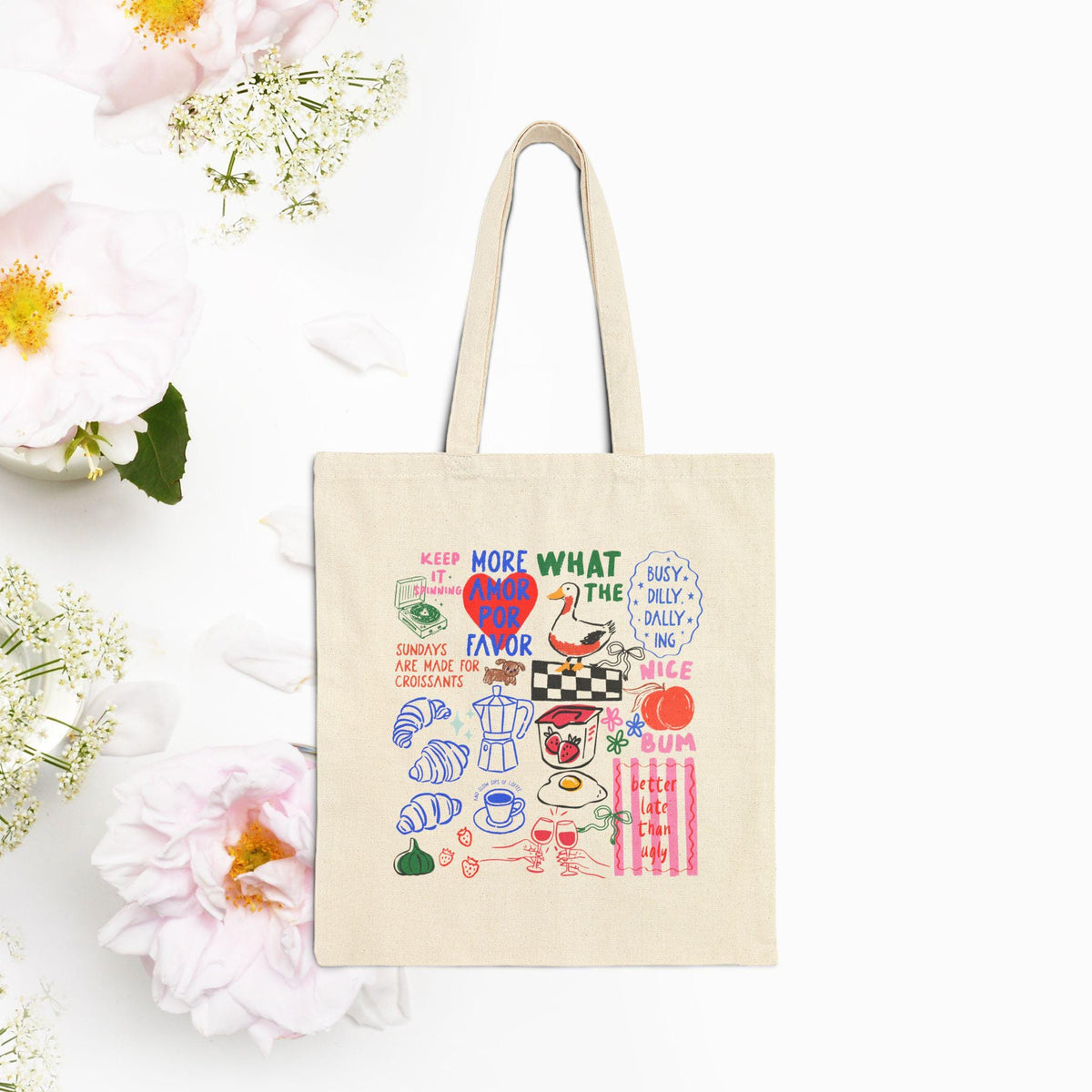 Farmers Market Duck Tote Bag Etsy photo 8