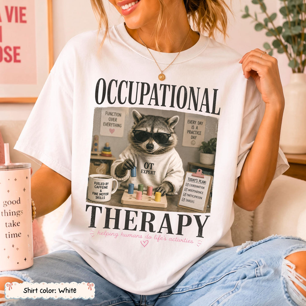 Occupational Therapy Raccoon Shirt photo 1