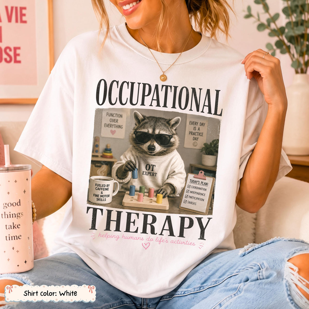 Occupational Therapy Raccoon Shirt photo 1