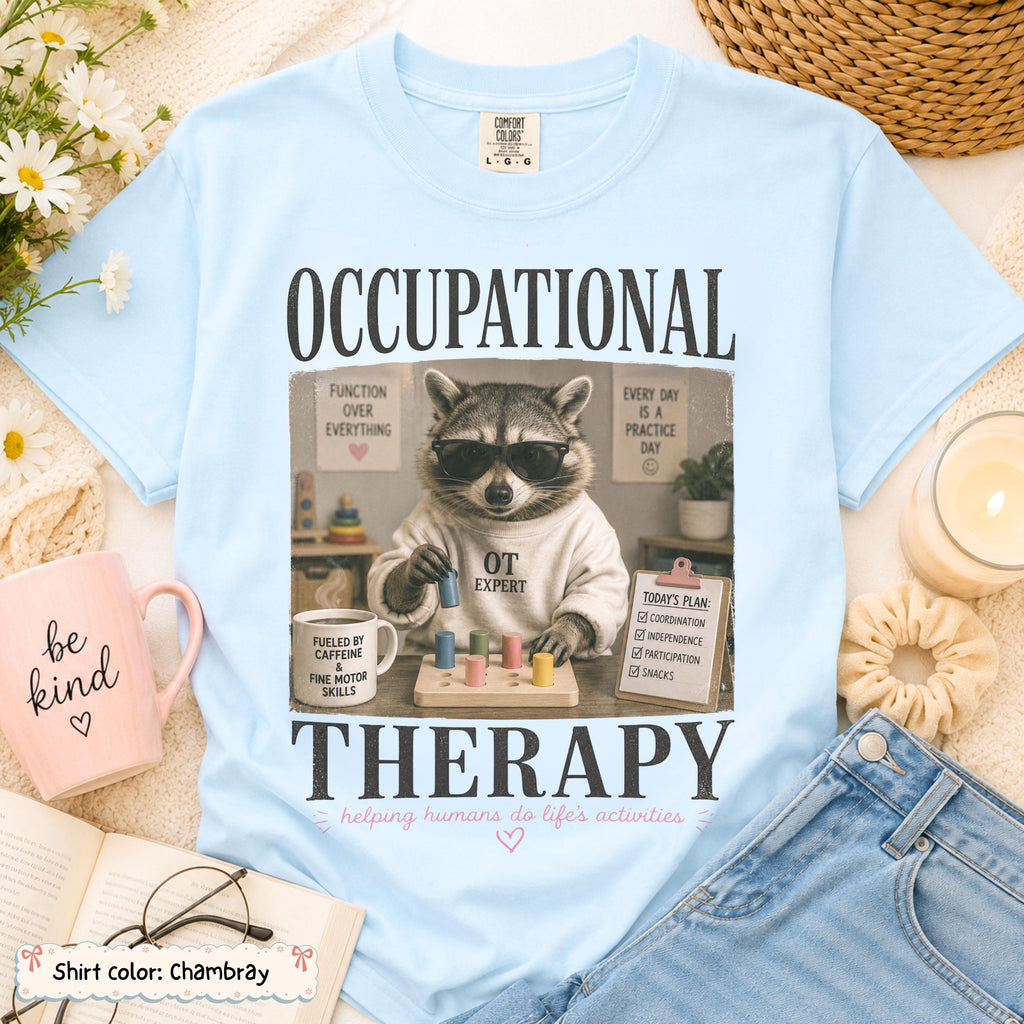 Occupational Therapy Raccoon Shirt photo 2