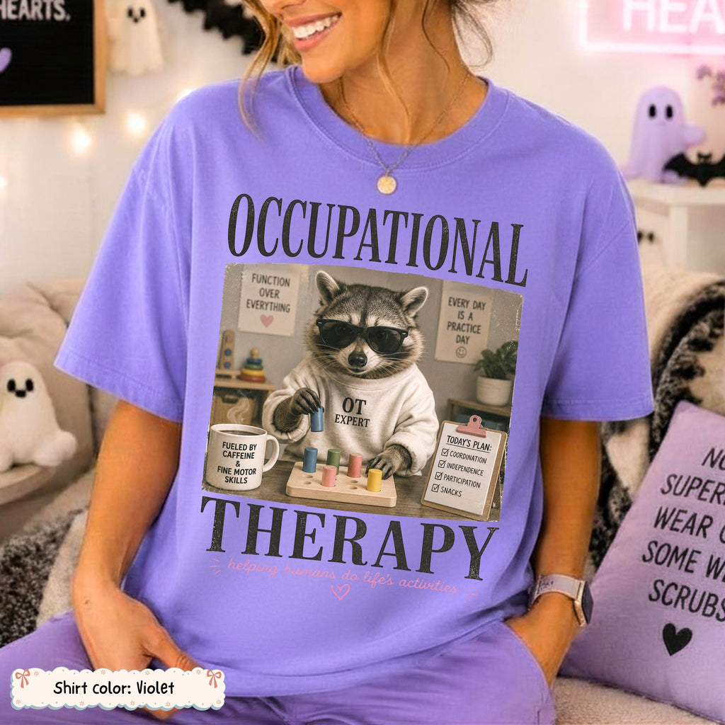 Occupational Therapy Raccoon Shirt photo 3