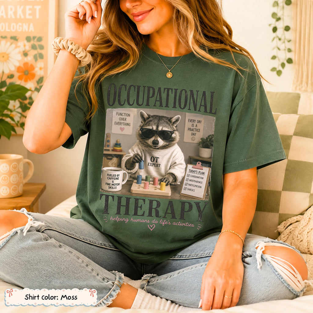 Occupational Therapy Raccoon Shirt photo 5