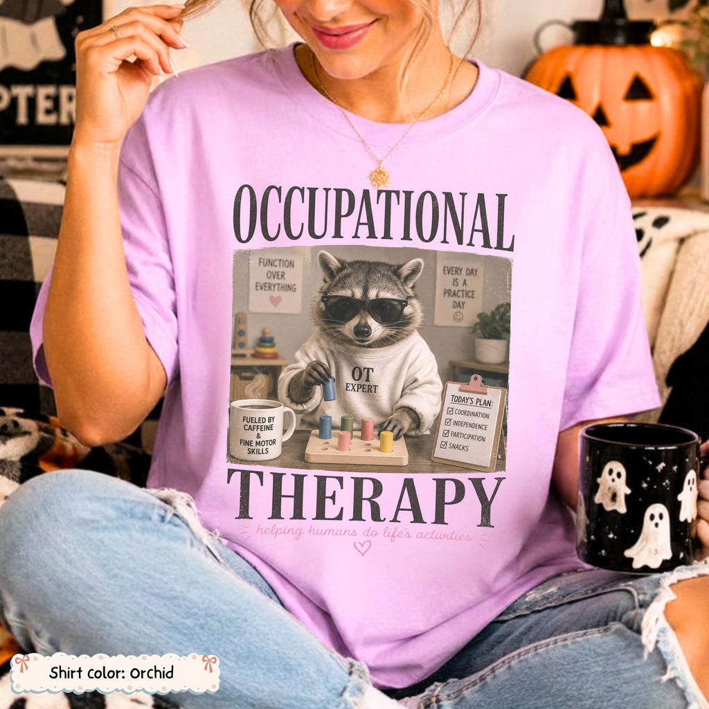 Occupational Therapy Raccoon Shirt photo 6