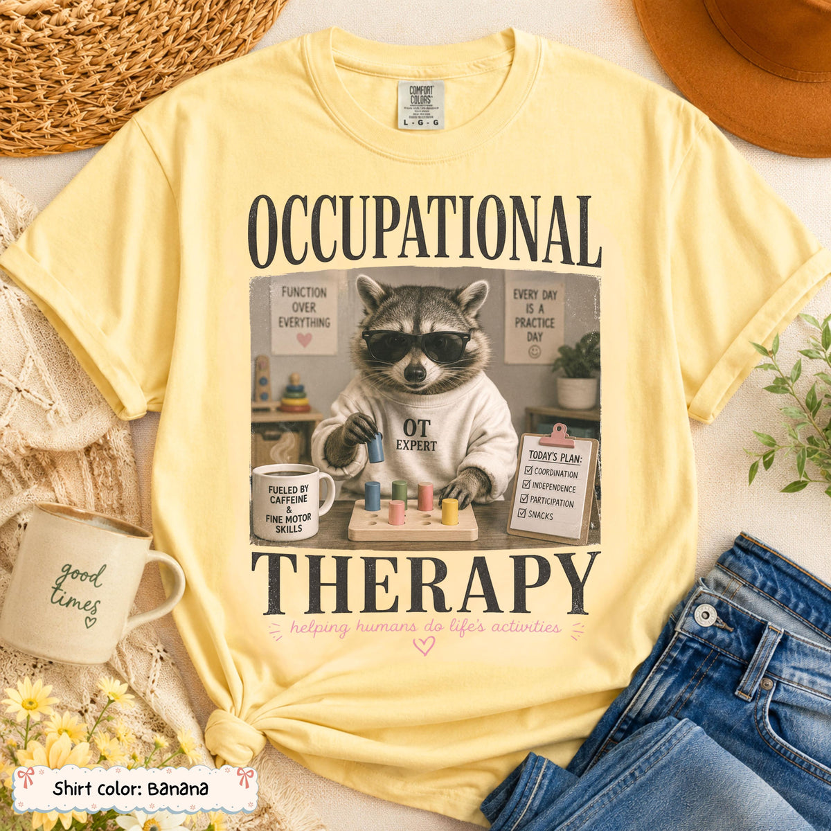 Occupational Therapy Raccoon Shirt photo 8