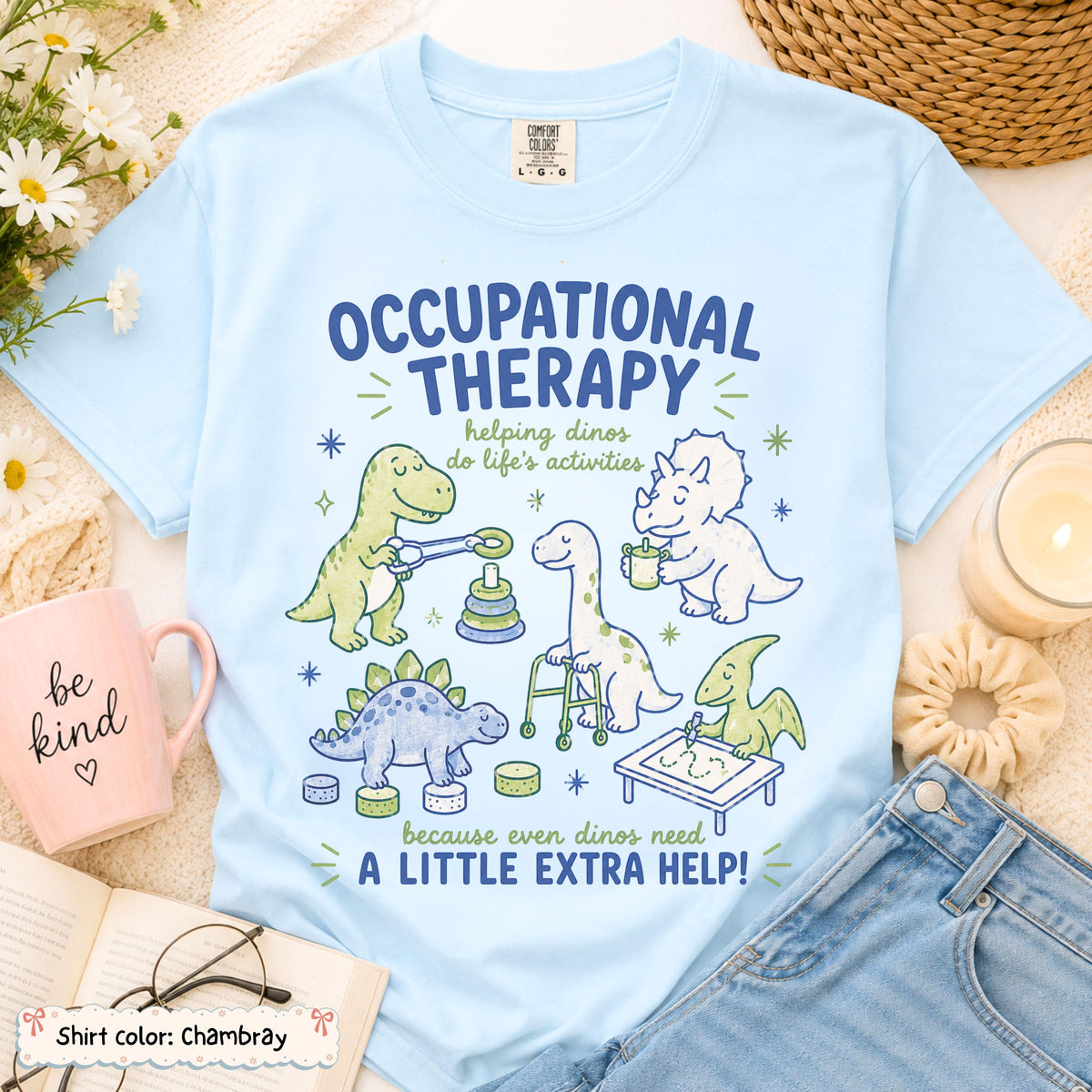 Occupational Therapy Dinosaur Shirt Etsy photo 1