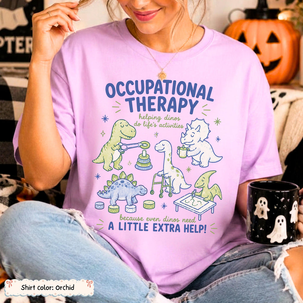 Occupational Therapy Dinosaur Shirt Etsy photo 2