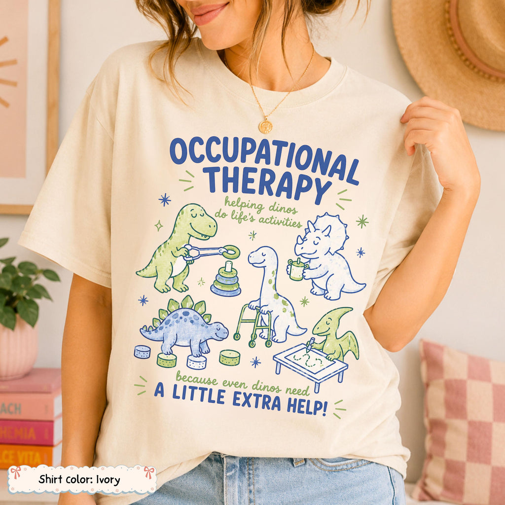 Occupational Therapy Dinosaur Shirt Etsy photo 3