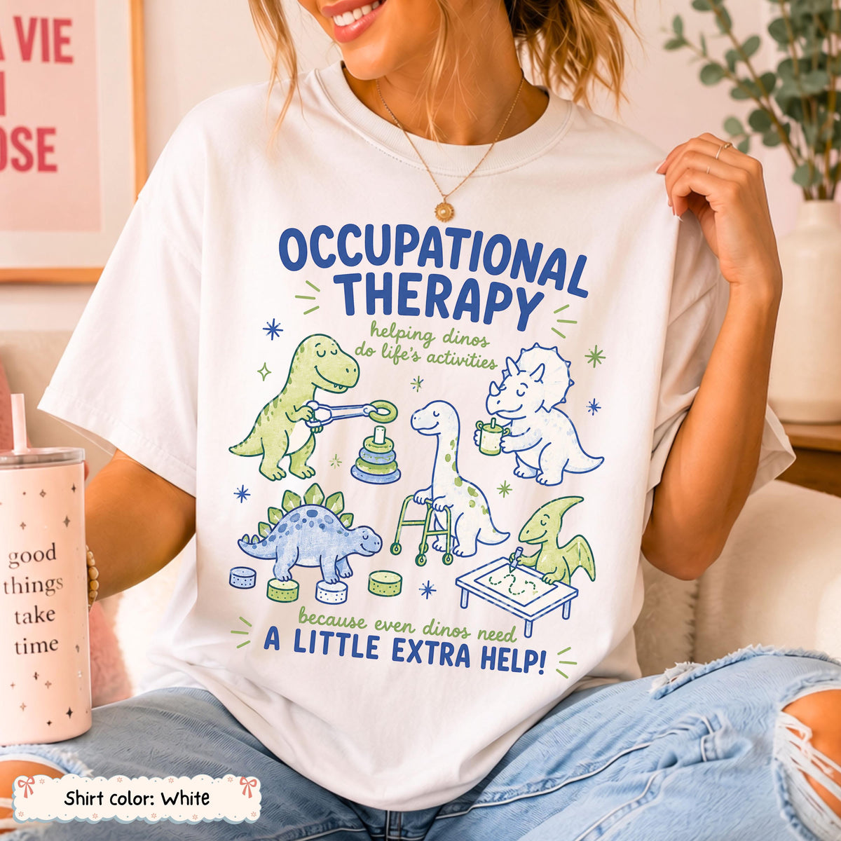 Occupational Therapy Dinosaur Shirt Etsy photo 5