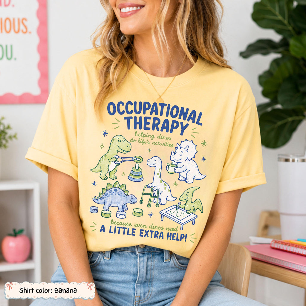Occupational Therapy Dinosaur Shirt Etsy photo 7