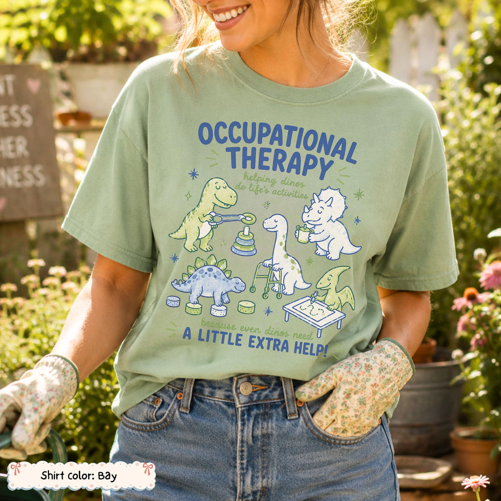 Occupational Therapy Dinosaur Shirt Etsy photo 8