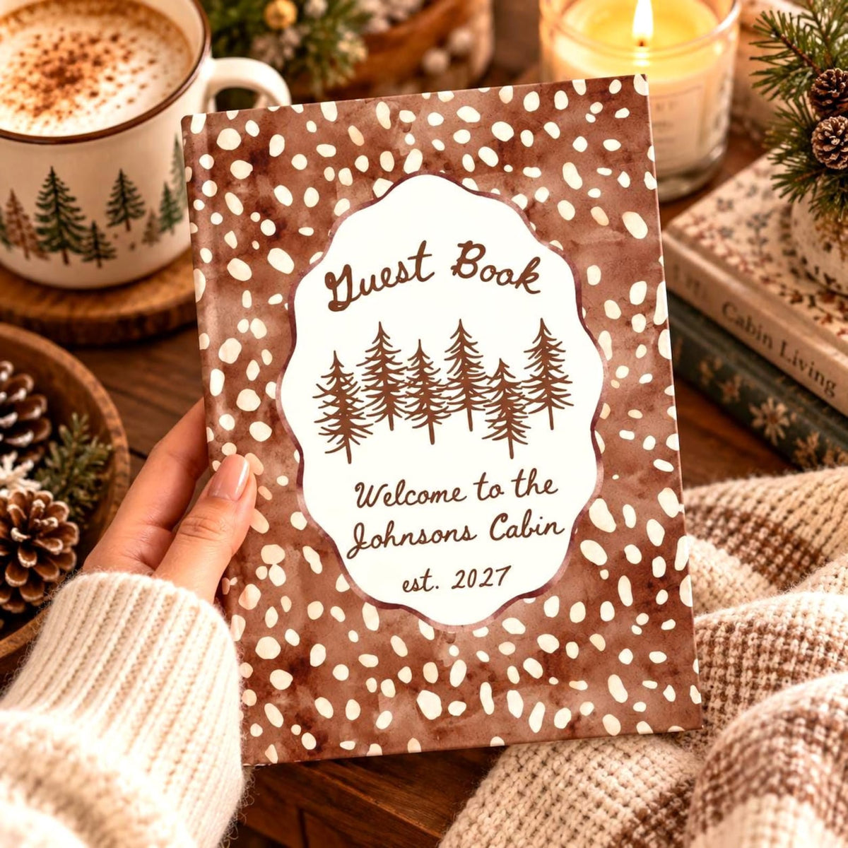 Personalized Cabin Guest Book Etsy photo 1