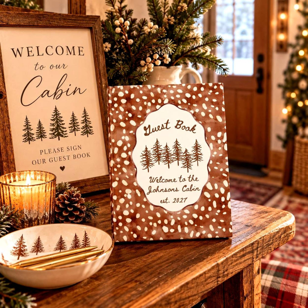 Personalized Cabin Guest Book Etsy photo 2
