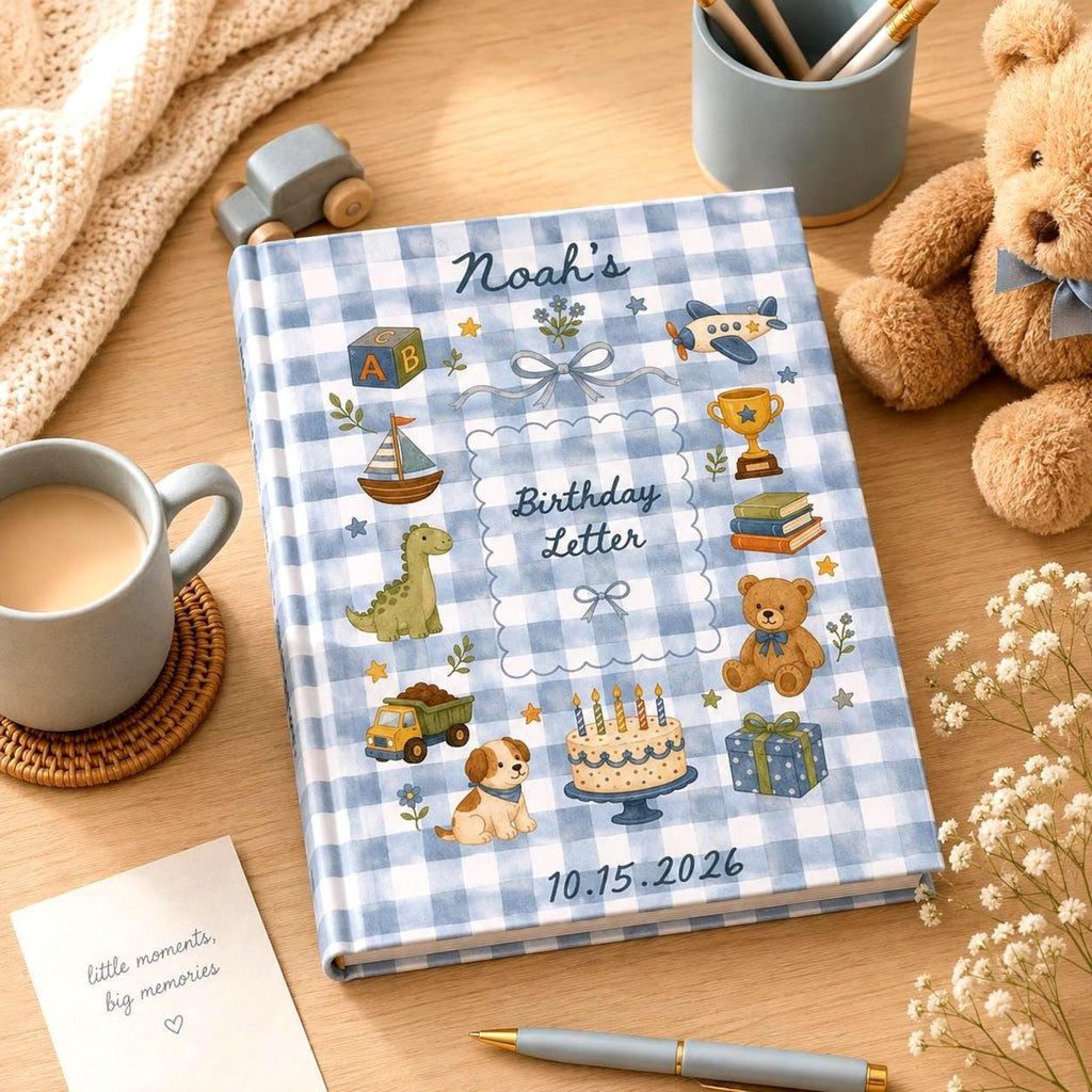 Personalized First Birthday Boy Memory Journal Etsy photo 3