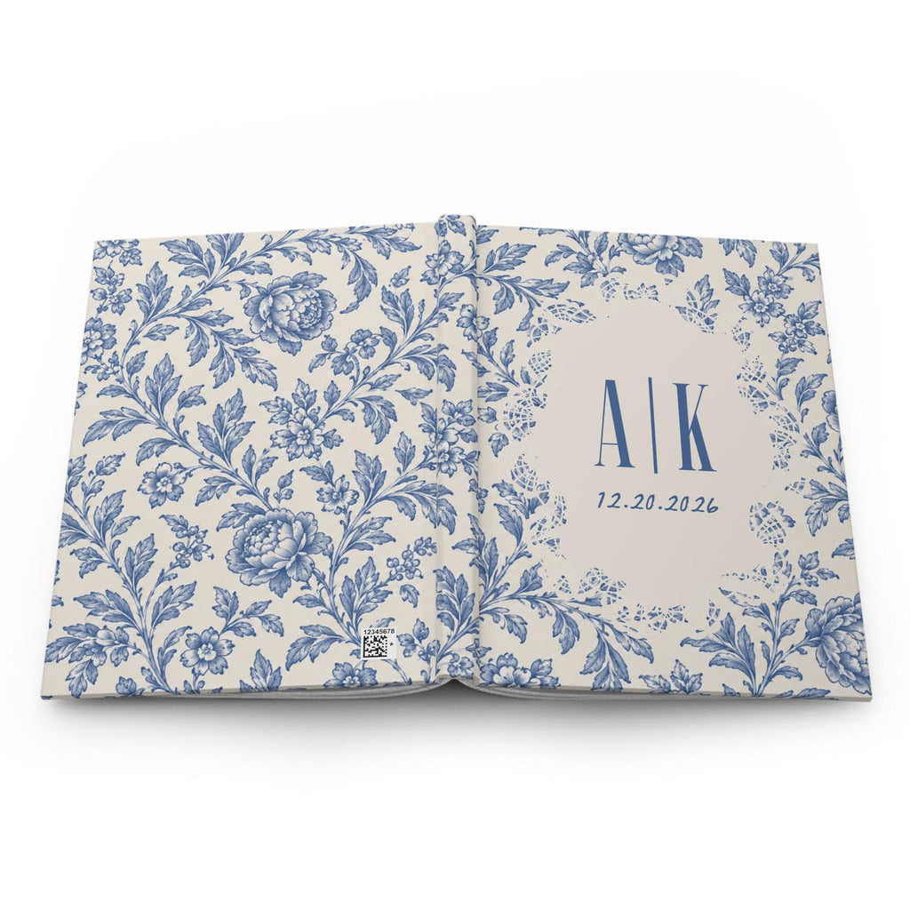 Personalized Blue Floral Wedding Journal Etsy photo 3