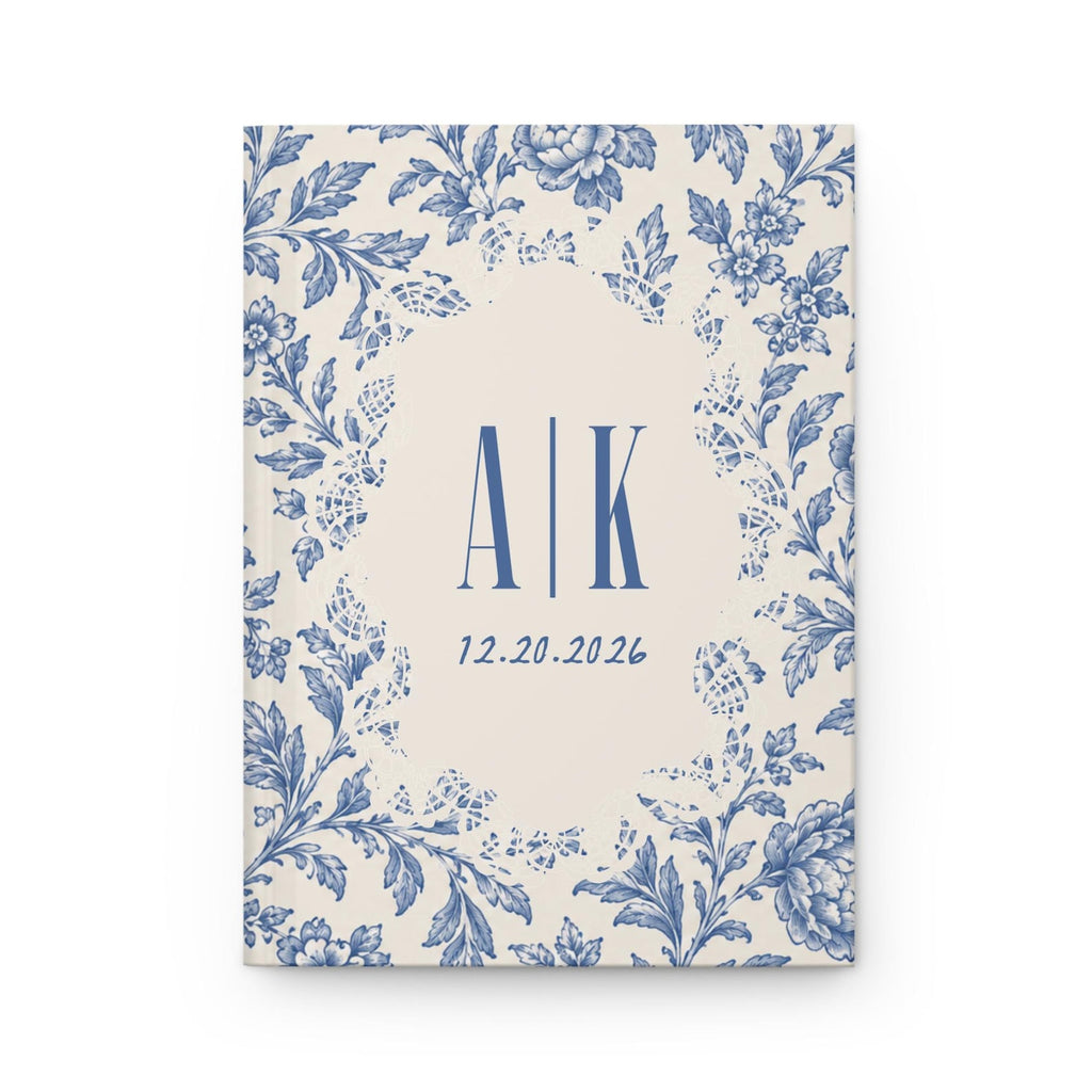 Personalized Blue Floral Wedding Journal Etsy photo 4