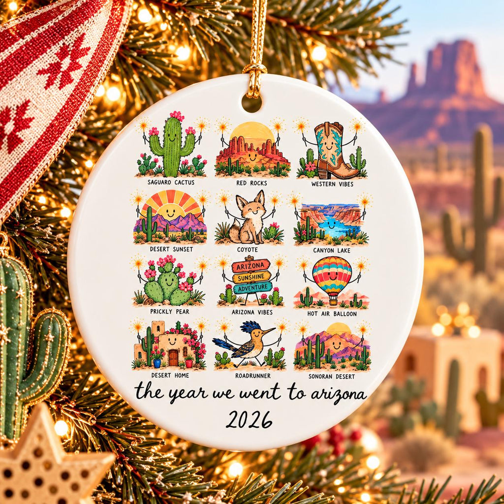 Personalized Arizona Trip Ceramic Ornament photo 2