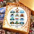 Personalized Alaska Trip Ceramic Ornament photo 1